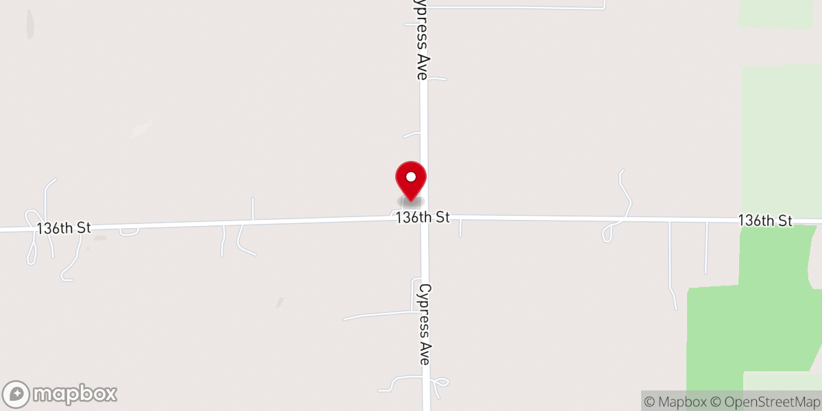Map showing location of South Ensley Community Church