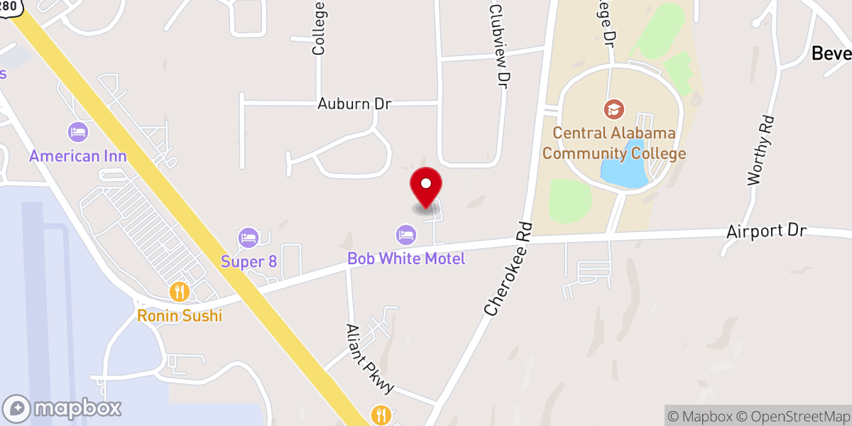 Map showing location of Vertical Point Church