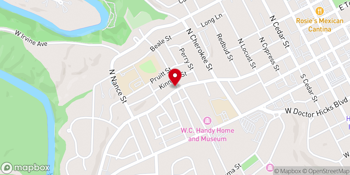 Map showing location of Bible Deliverance Church