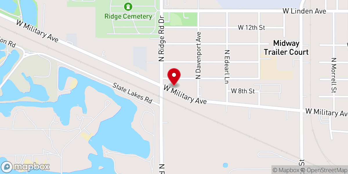 Map showing location of Christ Alivel Church