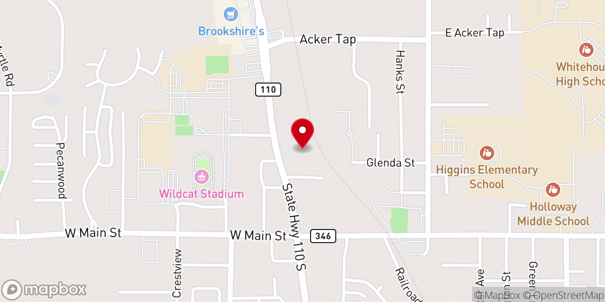 Map showing location of Praise Chapel