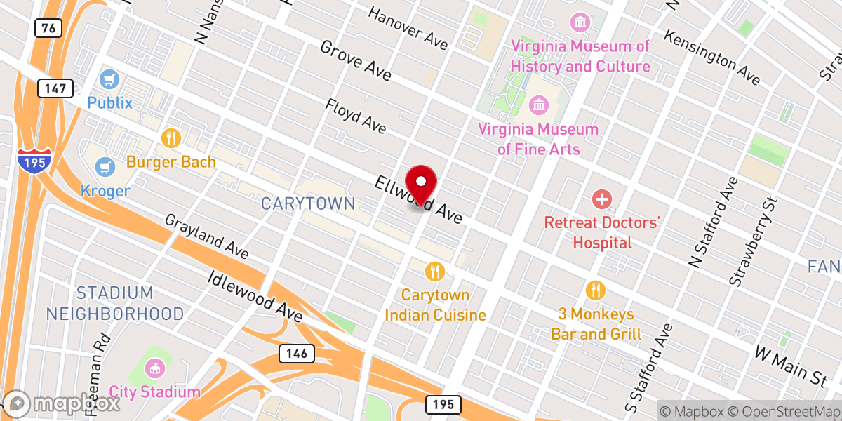 Map showing location of Richmond Christadelphian Chapel