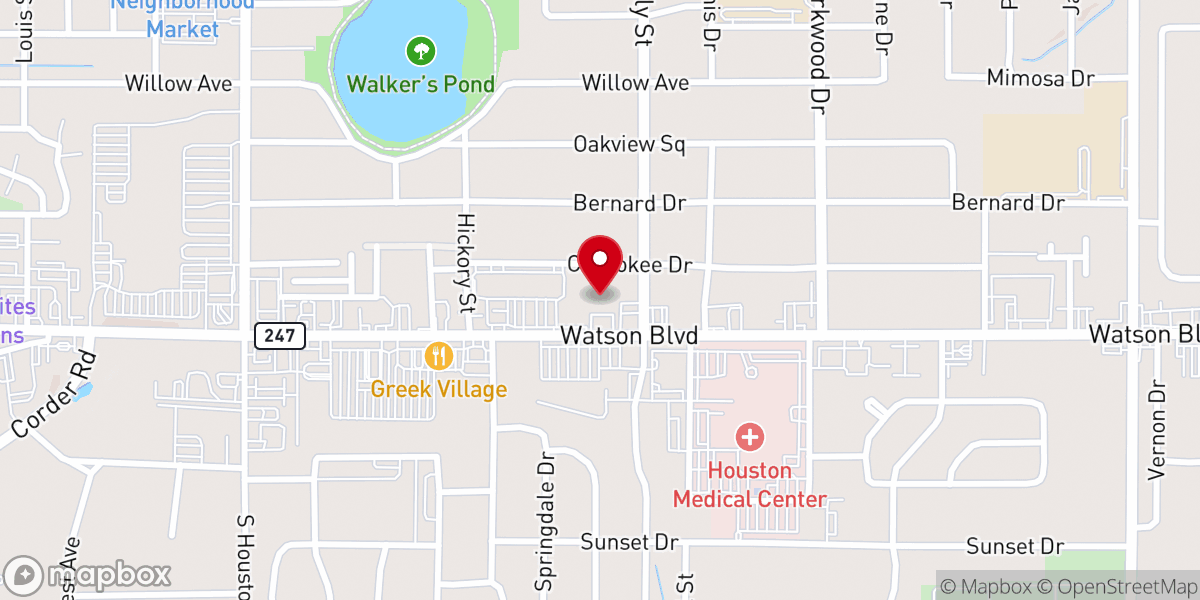 Map showing location of All Saints' Episcopal Church