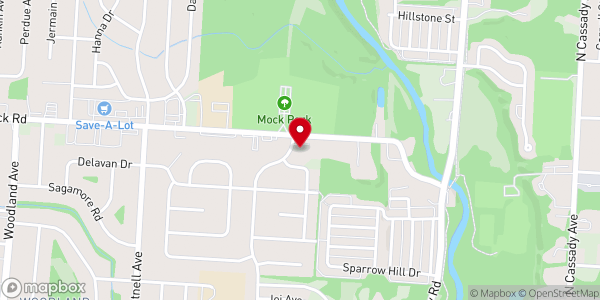 Map showing location of New Life Apostolic Church