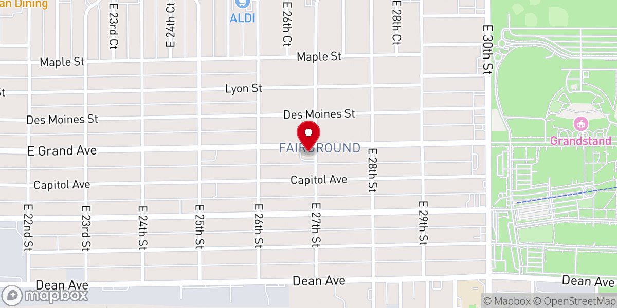 Map showing location of Community Chapel an Open Bible Church