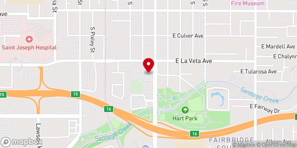Map showing location of Holy Family Catholic Church