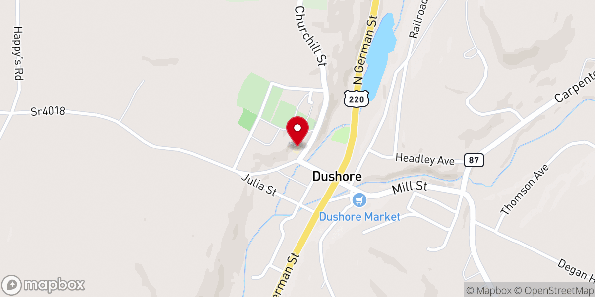 Map showing location of Immaculate Heart-Mary Parish