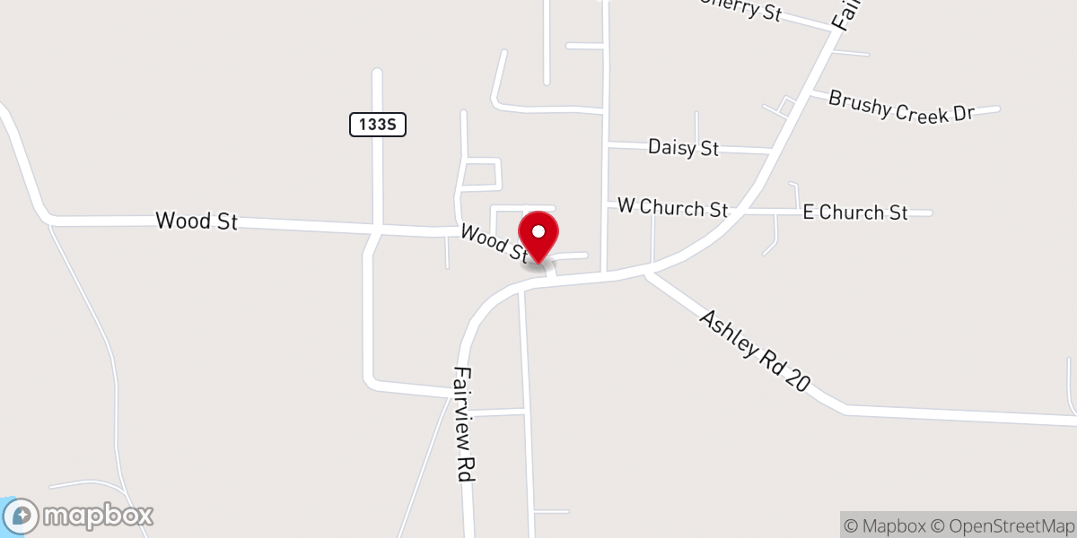 Map showing location of Cloverdale Outreach Center