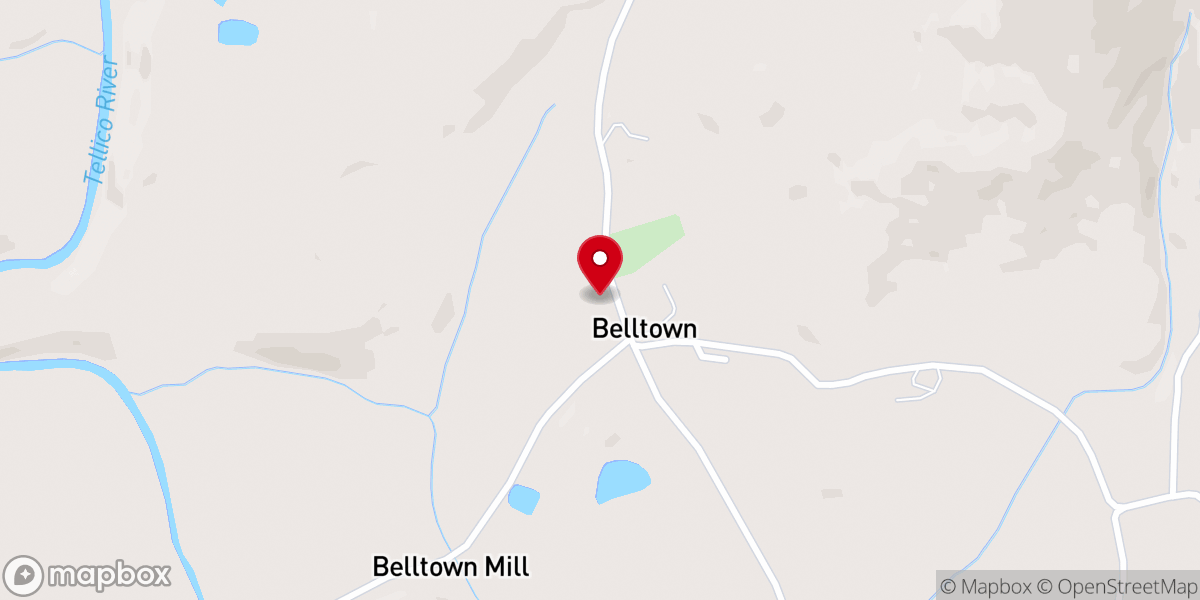 Map showing location of Cane Creek Baptist Church