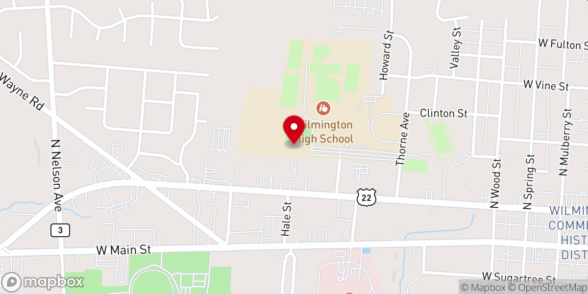 Map showing location of Blood Born Deliverance Ministry