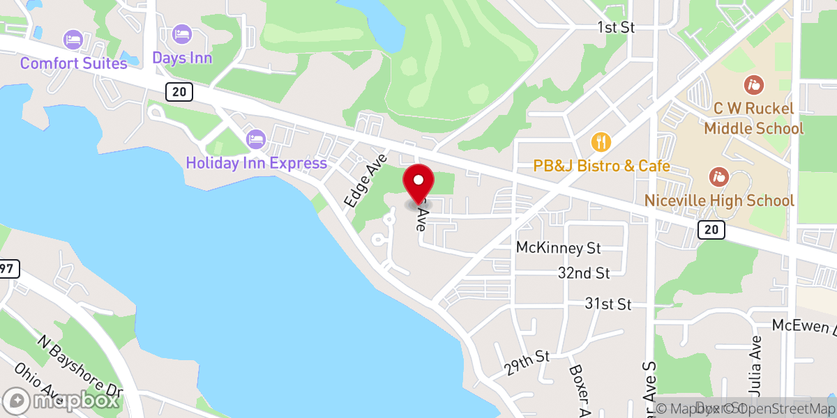 Map showing location of Crosspoint Counseling Center