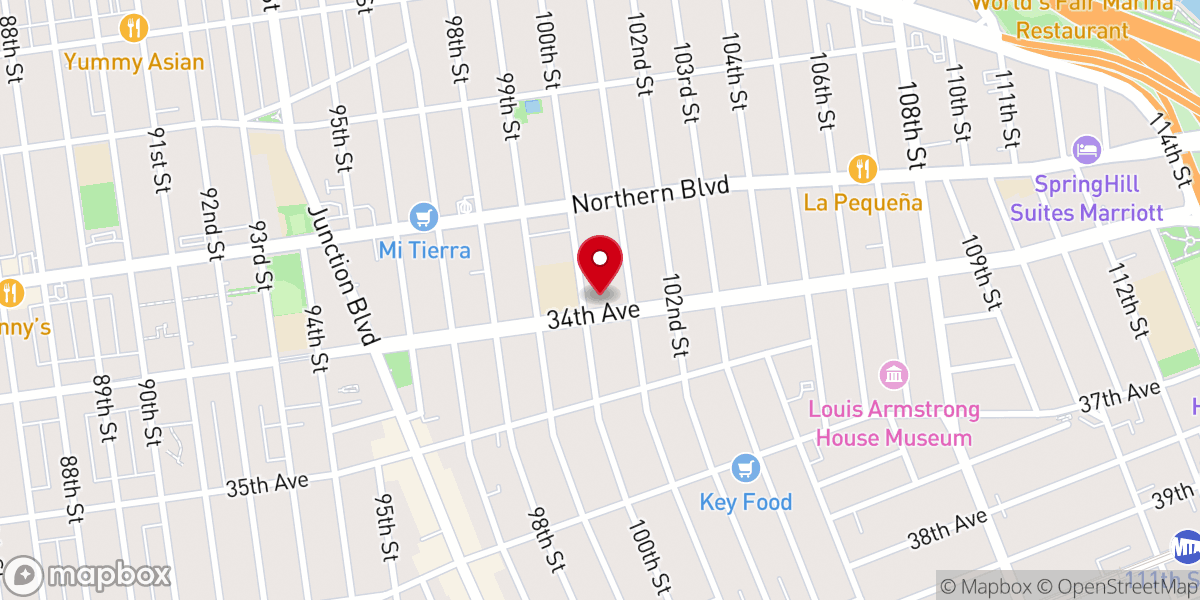 Map showing location of Shaw African Methodist Episcopal Zion Church