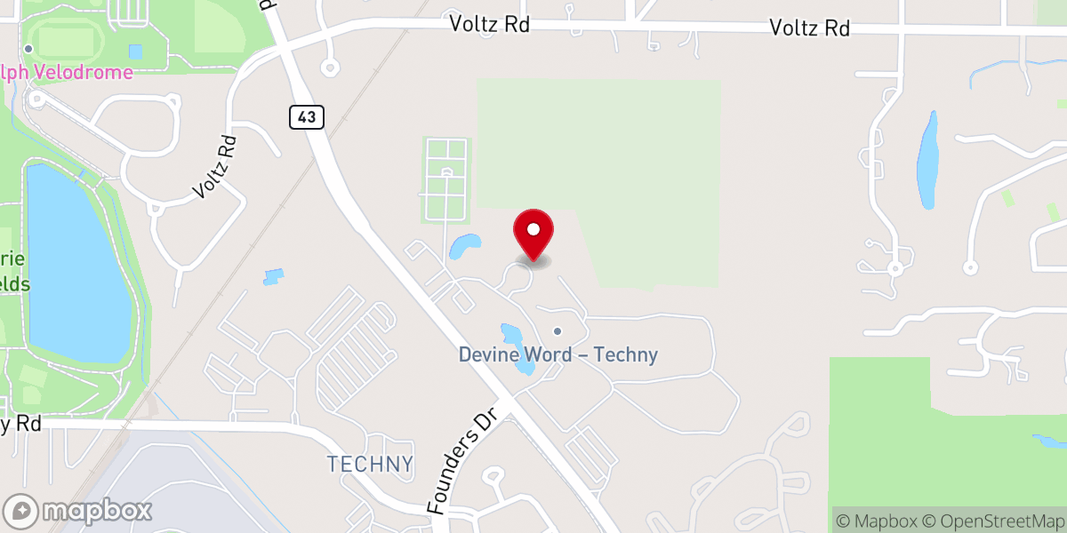 Map showing location of Divine Word Residence