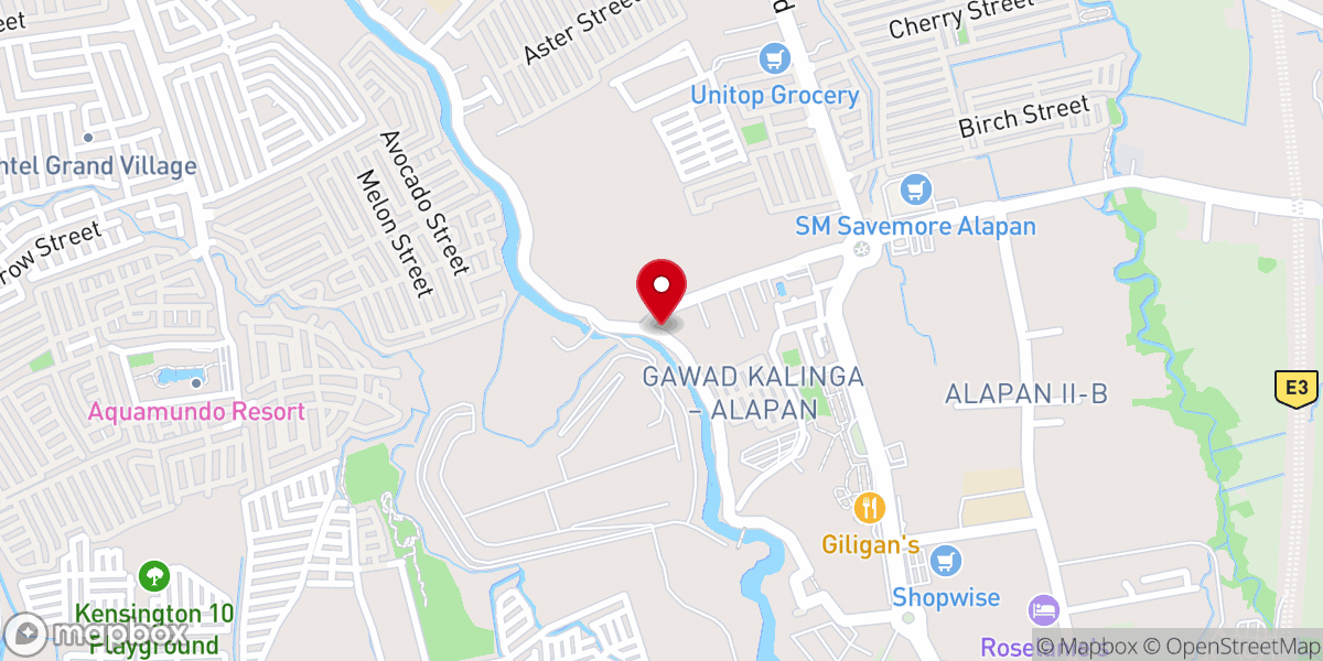 Map showing location of Mabuhay Christian Assembly