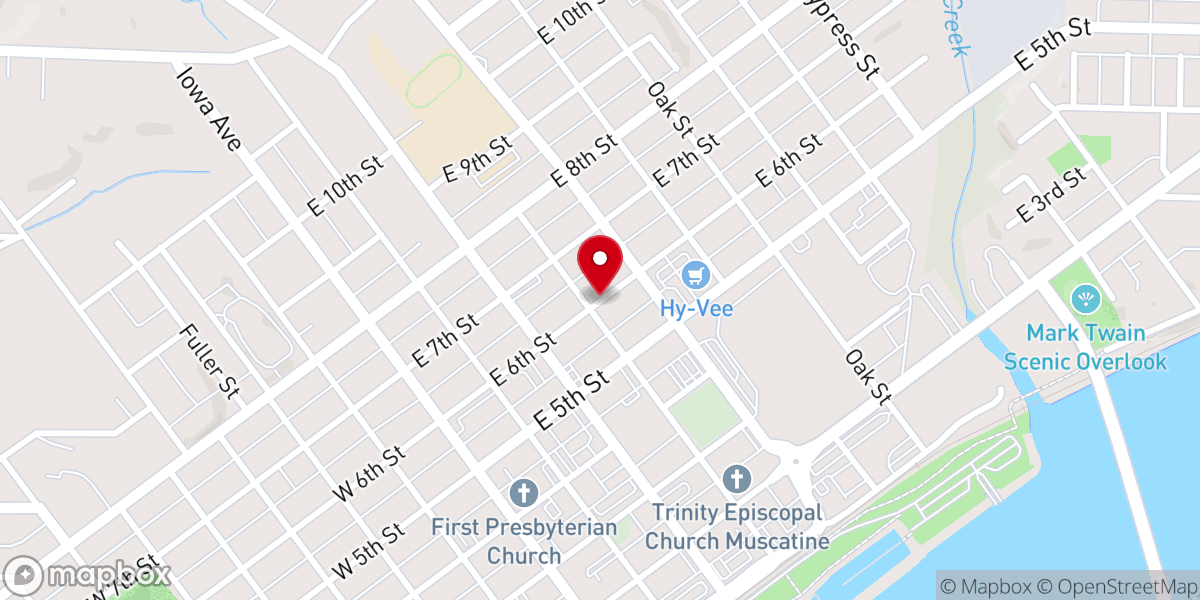 Map showing location of Christian Science Church