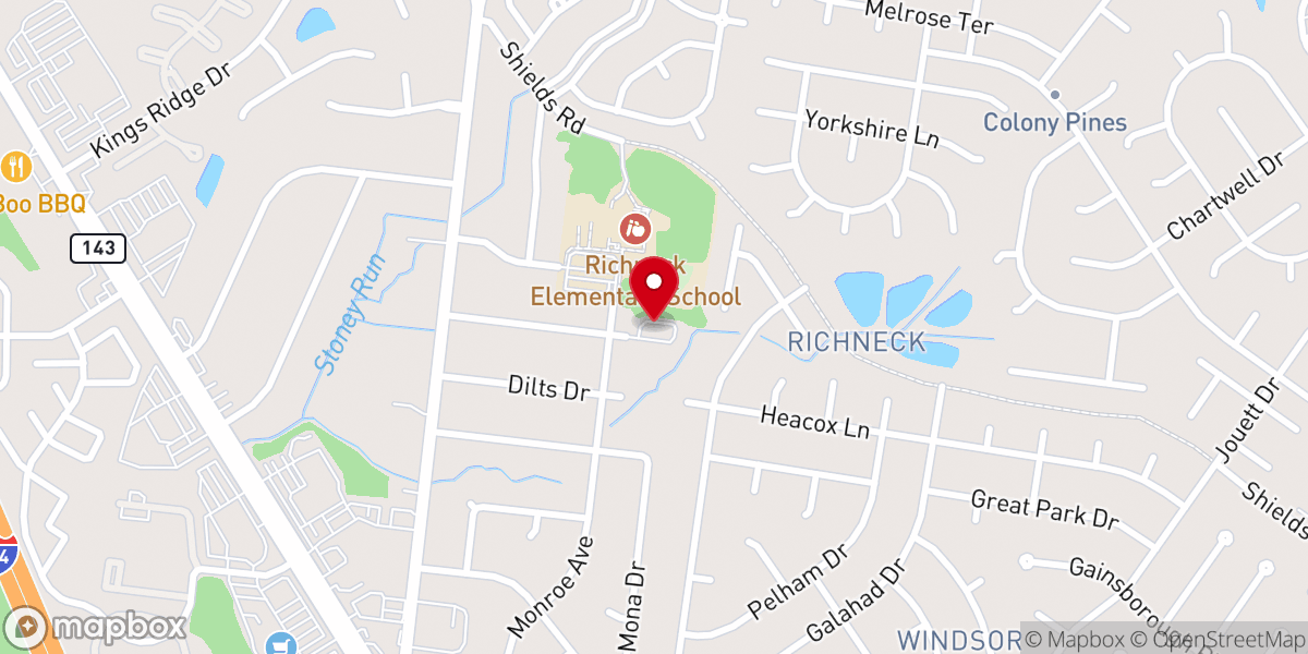 Map showing location of New Grace Church
