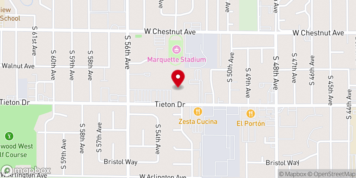 Map showing location of Central Washington Catholic Foundation