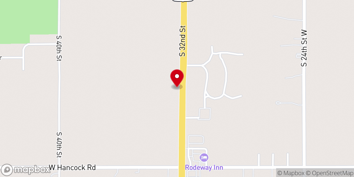 Map showing location of Evangel Assembly of God Church