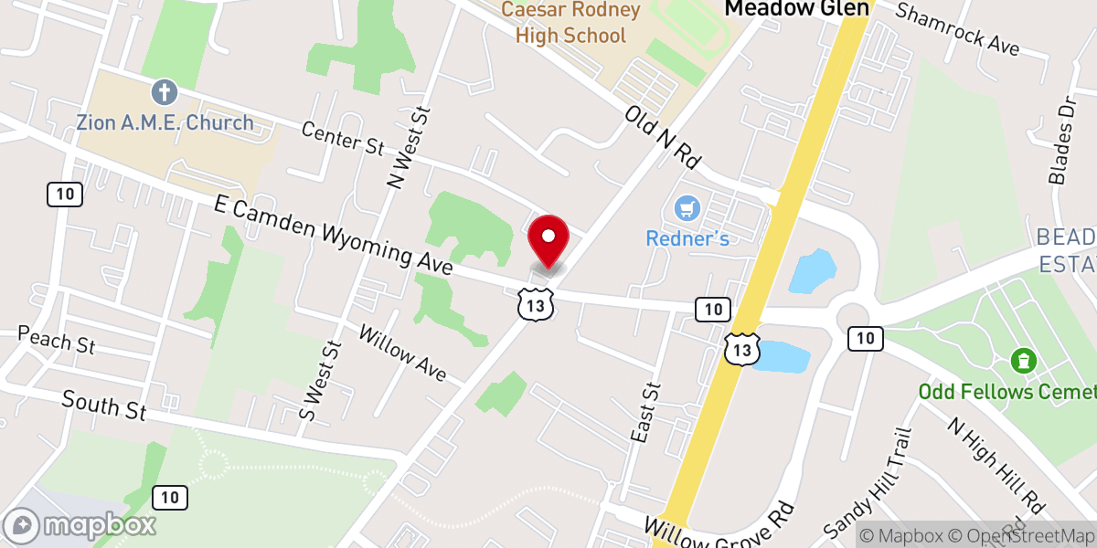 Map showing location of Simpson Community Center