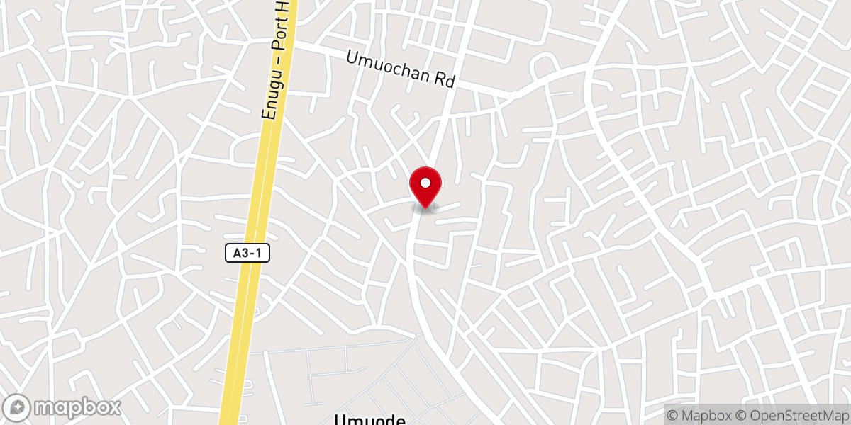 Map showing location of Holy Cross Parish Aba