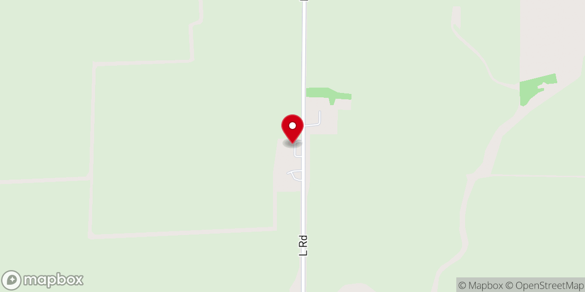 Map showing location of Holcomb Evangelical Free Church