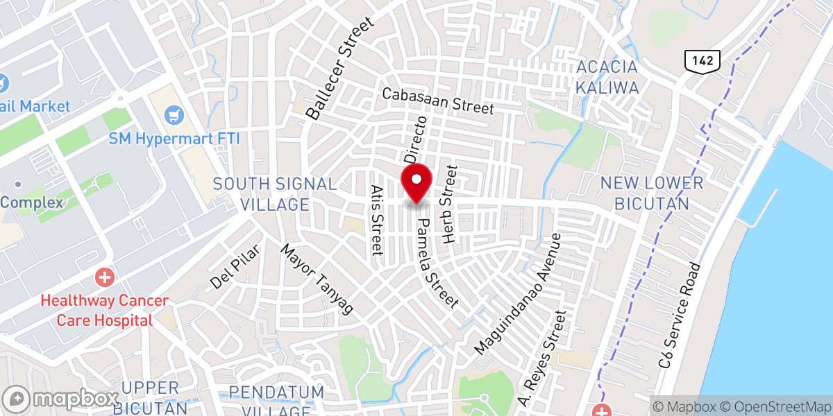 Map showing location of Signal Village Foursquare Gospel Church