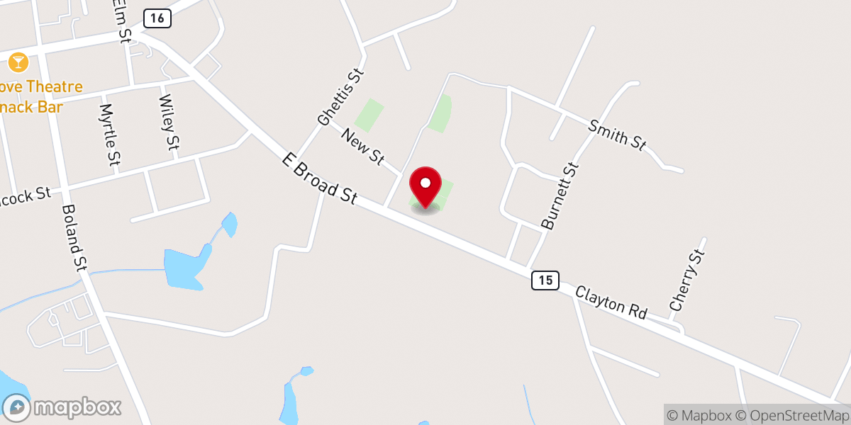 Map showing location of Macedonia Baptist Church