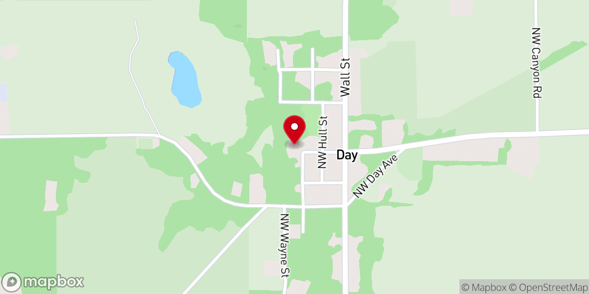 Map showing location of Brewer Lake Baptist Church