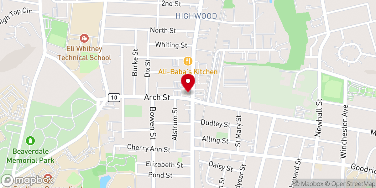 Map showing location of St Ann's Church