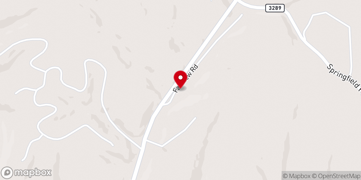 Map showing location of Fairview Christian Church