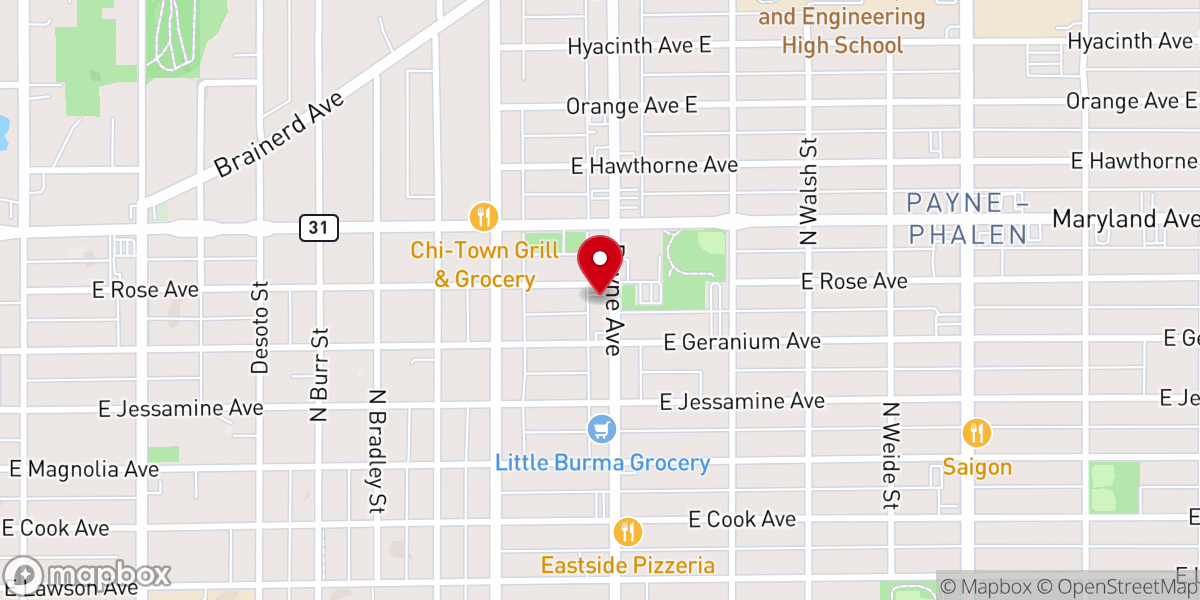 Map showing location of Pro-Life Action Ministries