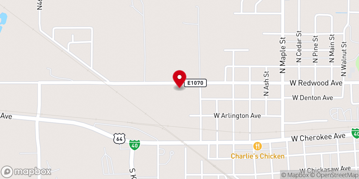 Map showing location of New Beginnings Church
