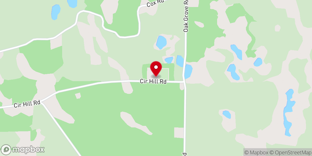 Map showing location of Circle Hill Church