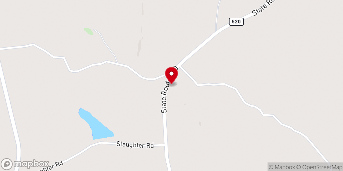 Map showing location of Rising Star Church