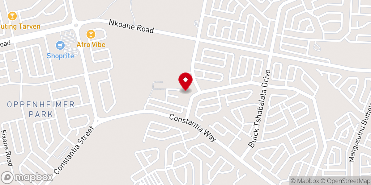 Map showing location of Zion Christian Church