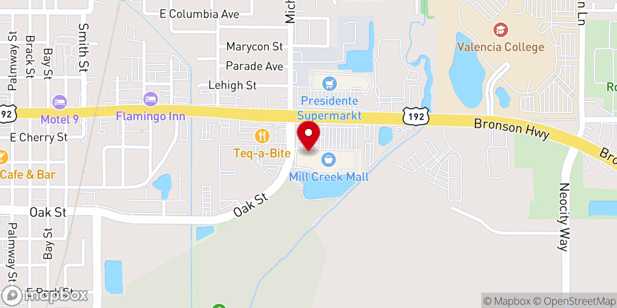 Map showing location of Iglesia Esencia CUA