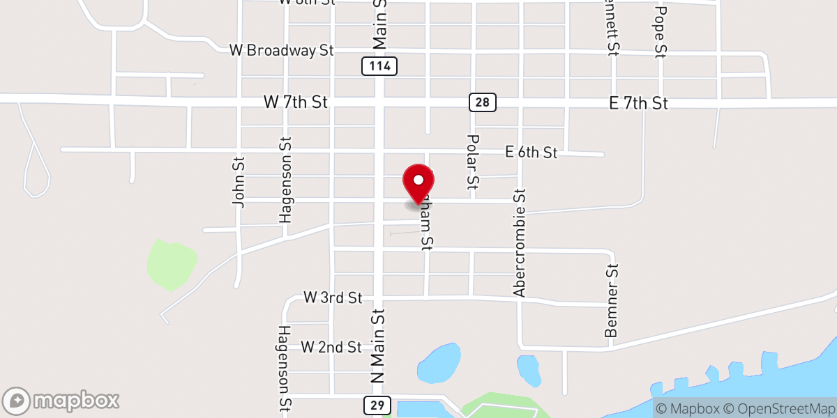 Map showing location of Shalom Community Lutheran Church