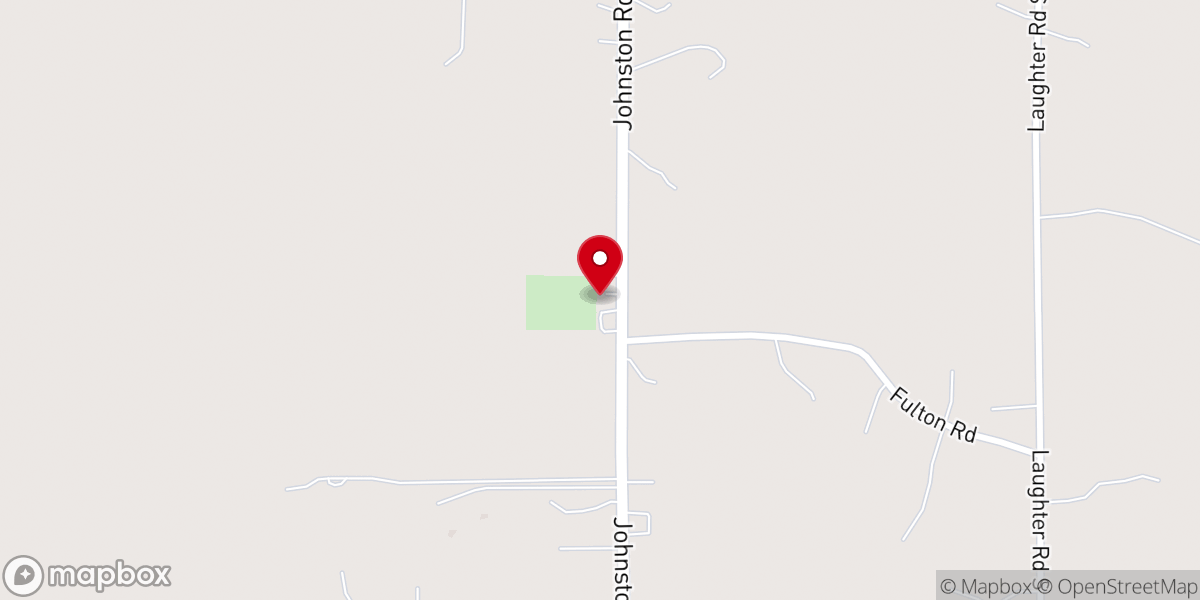 Map showing location of Baker's Chapel United Methodist Church