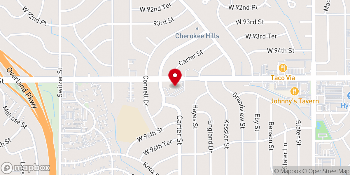Map showing location of Knox United Presbyterian Church