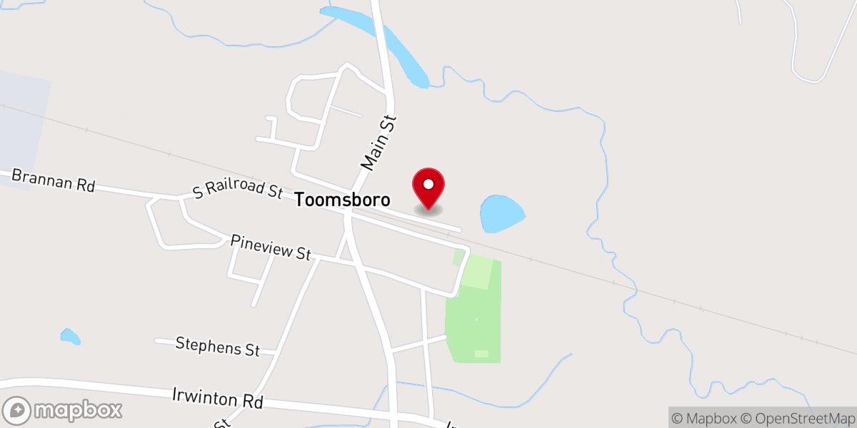 Map showing location of St Philips AME Church