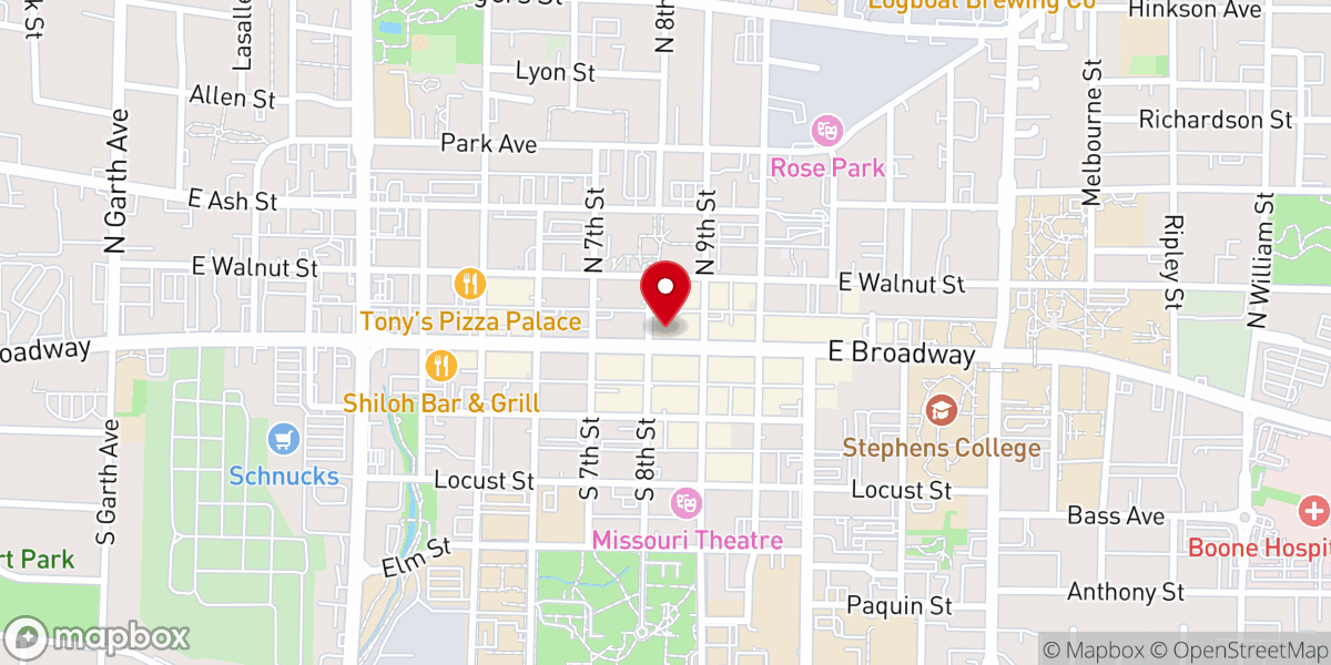 Map showing location of Unity Ministries