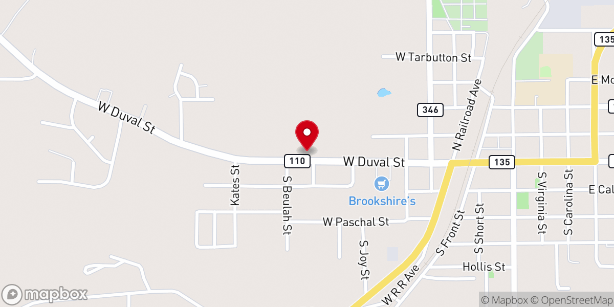 Map showing location of Church of Christ