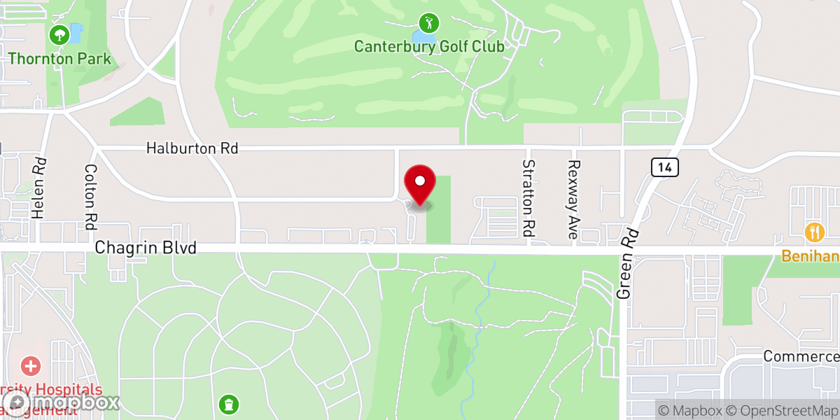 Map showing location of St. Mark's Presbyterian Church, USA