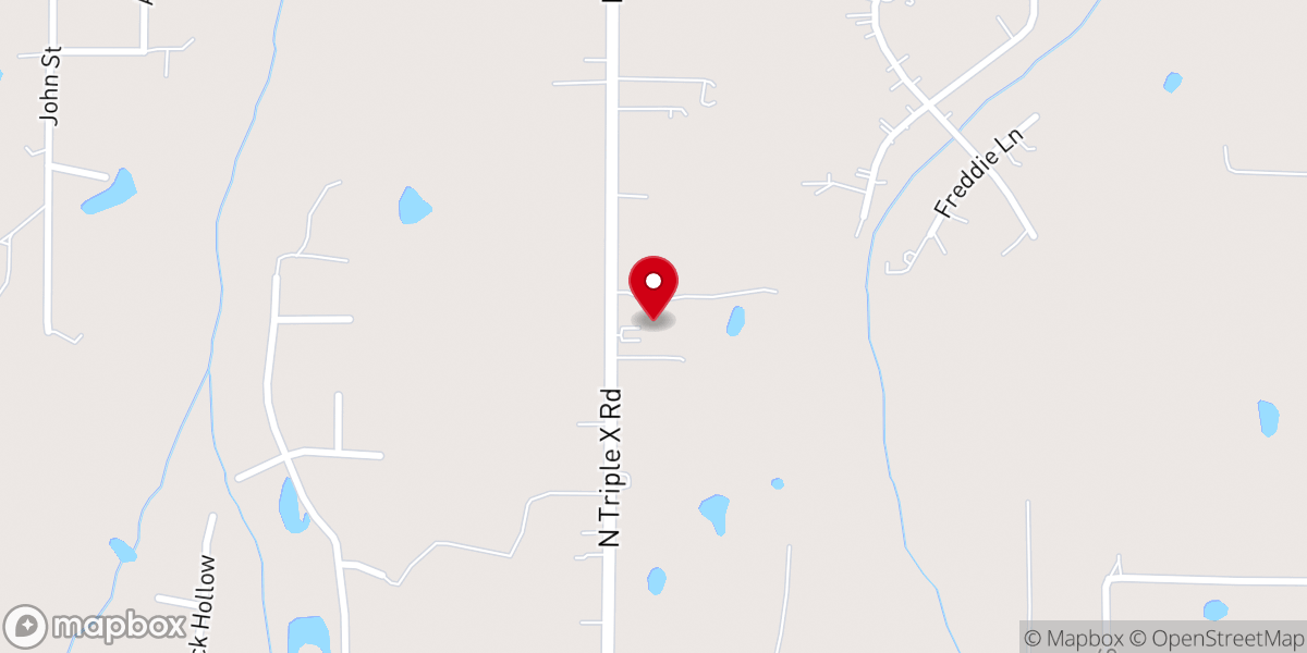 Map showing location of Legacy Baptist Church