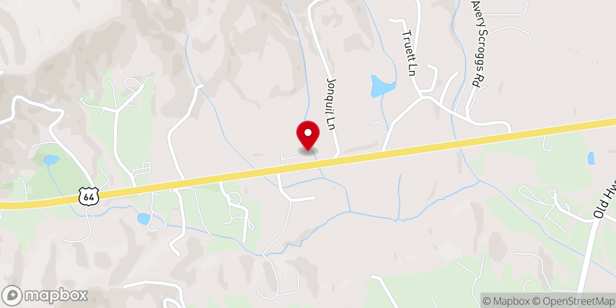 Map showing location of Village Church