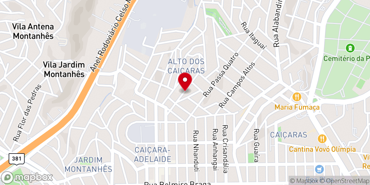 Map showing location of Igreja Pentecostal - A Glória da Última Casa