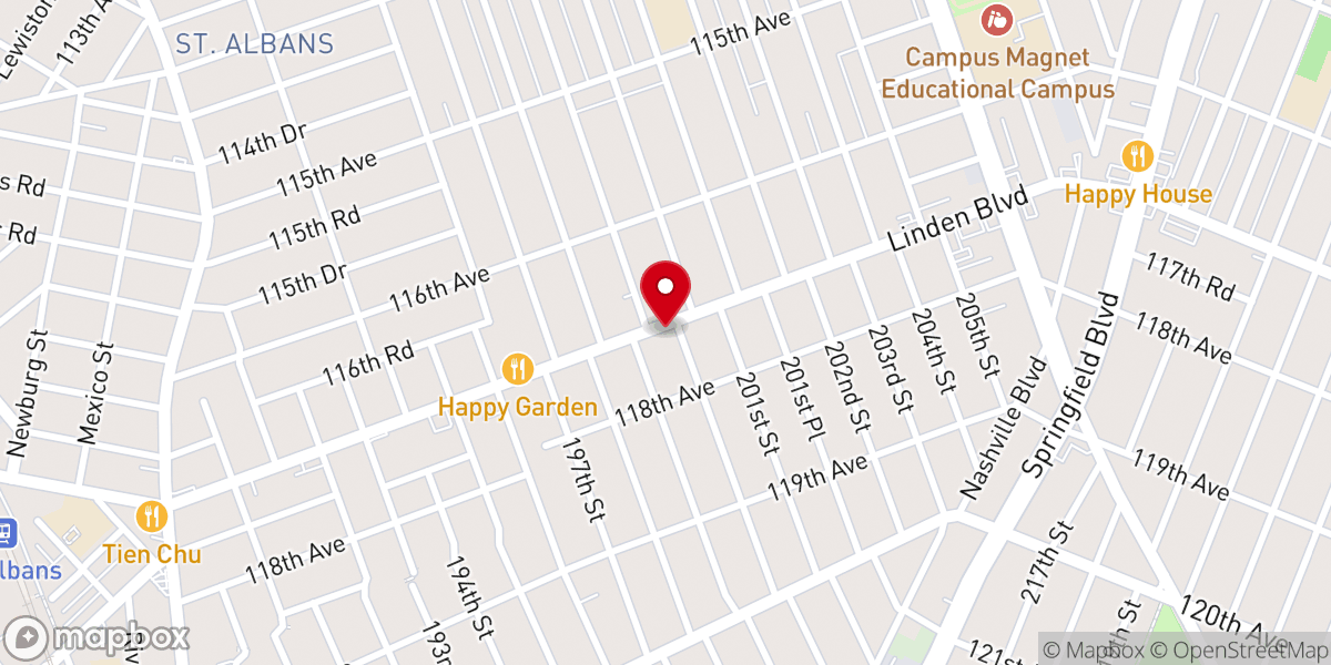 Map showing location of House of Christ Bible Institute and Seminary Inc