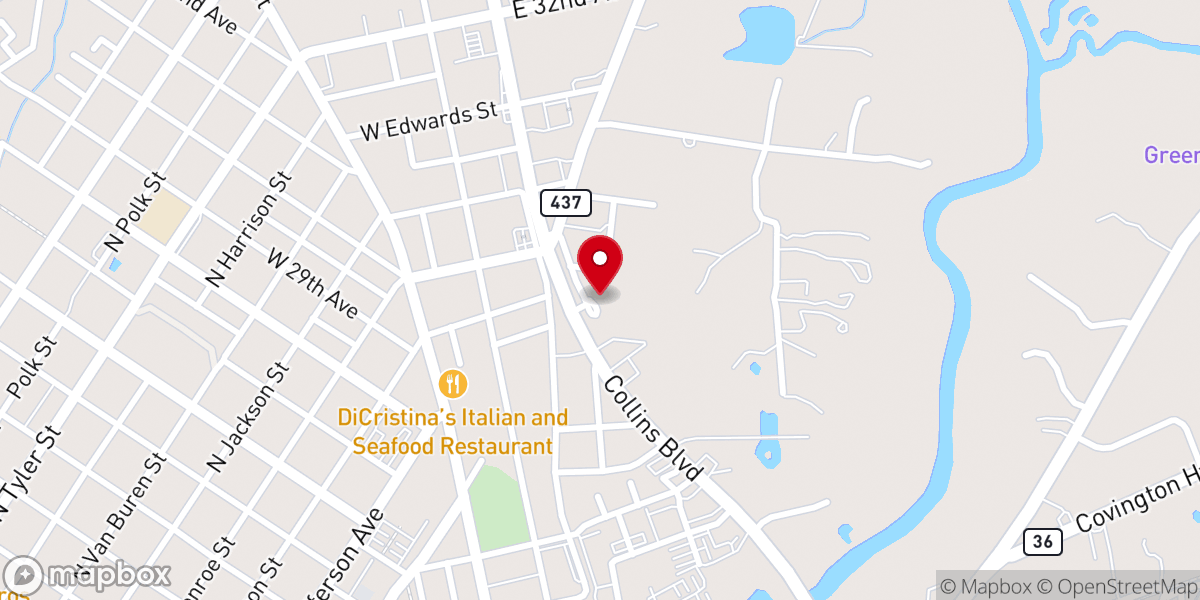 Map showing location of Saint Peter the Aleut Orthodox Church