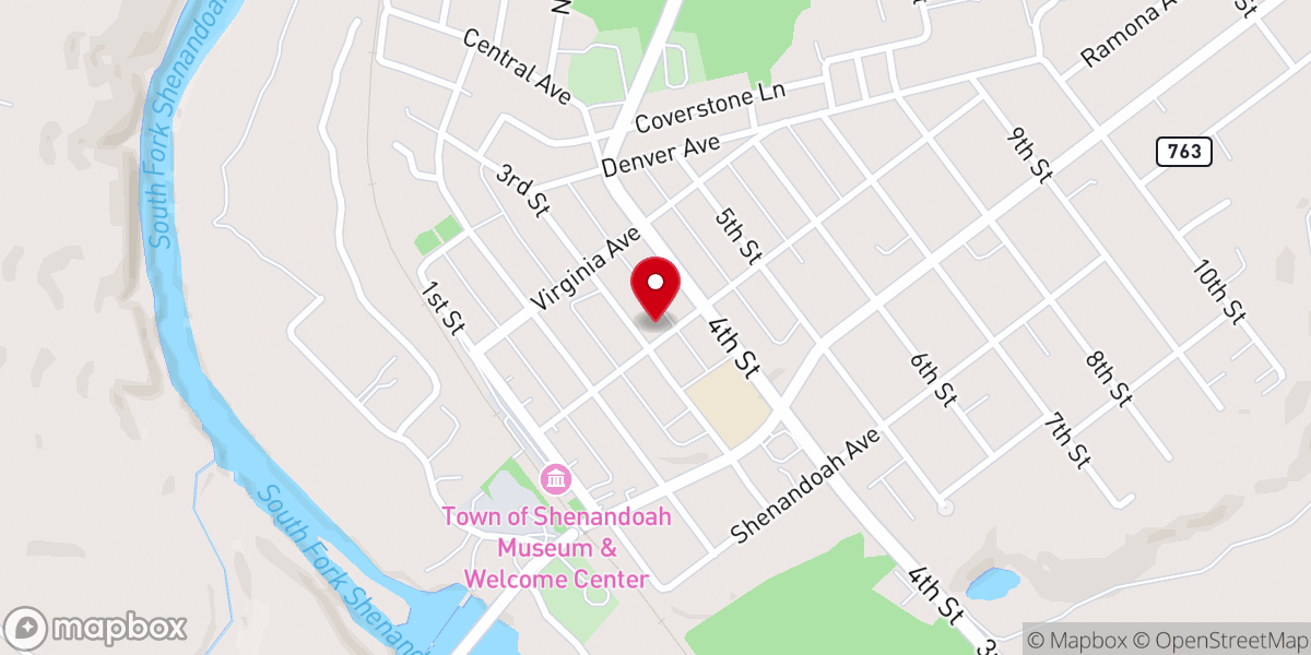 Map showing location of Fields United Methodist
