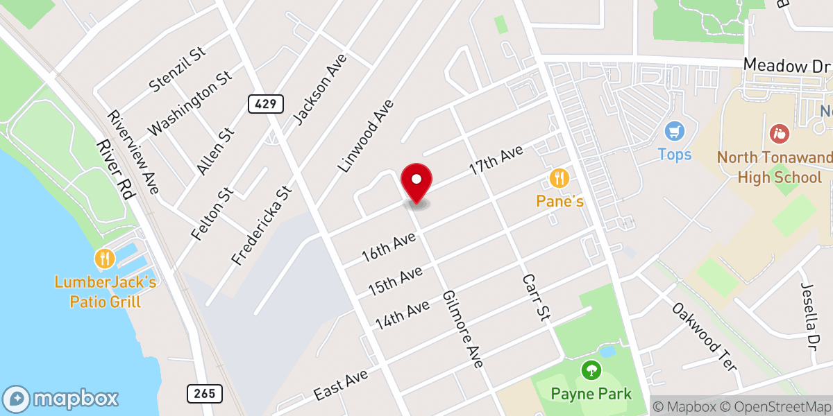 Map showing location of Church of the Apostles, Lutheran
